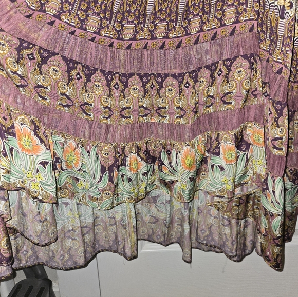 Anthropologie Lovett Tiered Botanical Maxi Dress - Picture 4 of 7